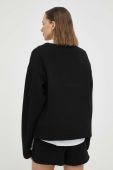 Бавовняна кофта MMC STUDIO жіноча колір чорний однотонна (3222718)