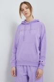 Кофта Champion жіноча колір фіолетовий з капюшоном однотонна (3094208)