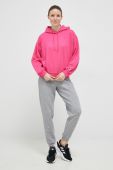 Кофта Champion жіноча колір рожевий з капюшоном однотонна (3068817)