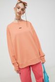 Бавовняна кофта Vans жіноча колір помаранчевий однотонна