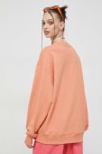 Бавовняна кофта Vans жіноча колір помаранчевий однотонна
