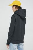 Кофта Superdry жіноча колір сірий з капюшоном з принтом (2990134)