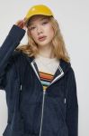 Кофта Superdry жіноча колір синій з капюшоном однотонна (3180981)