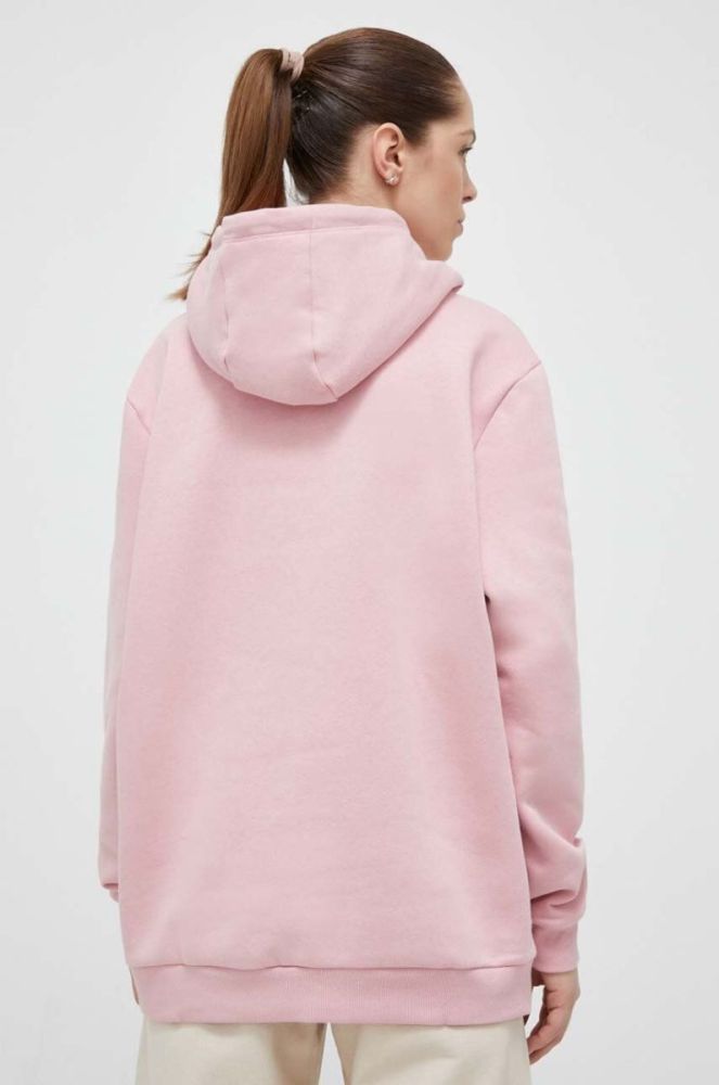 Кофта Ellesse жіноча колір рожевий з капюшоном з принтом (3187829) фото 3