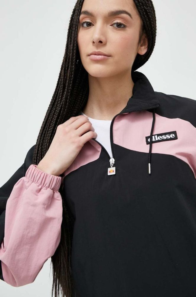 Куртка Ellesse жіноча колір чорний перехідна oversize фото 4