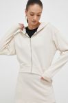 Кофта Dkny жіноча колір бежевий з капюшоном однотонна (3213220)