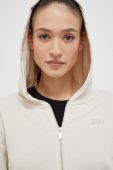 Кофта Dkny жіноча колір бежевий з капюшоном однотонна (3213220)