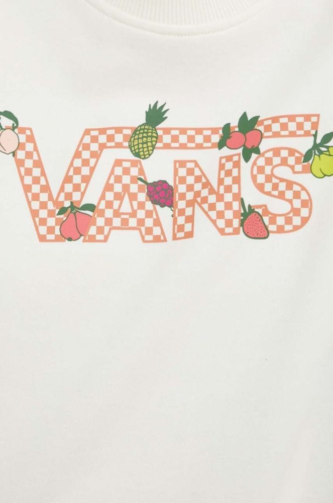 Бавовняна кофта Vans жіноча колір бежевий з принтом фото 5
