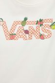 Бавовняна кофта Vans жіноча колір бежевий з принтом