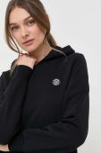Кофта PLEIN SPORT жіноча колір чорний з капюшоном з принтом (3221573)