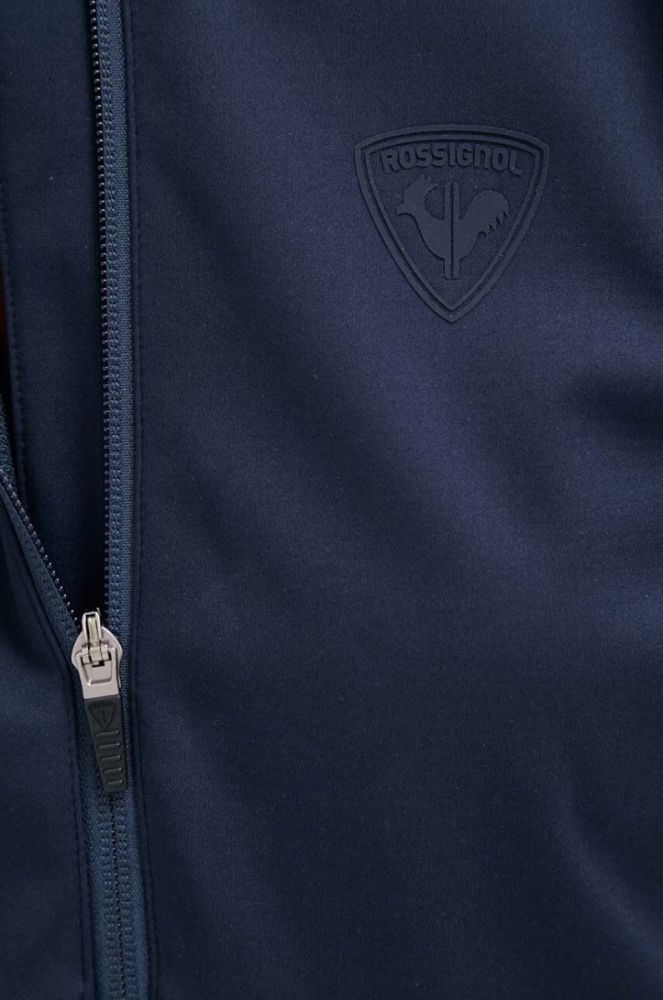 Куртка outdoor Rossignol колір синій з капюшоном однотонна фото 6