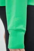 Кофта 4F жіноча колір зелений з капюшоном однотонна (3135717)