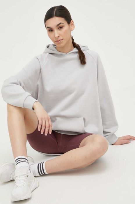 Кофта 4F жіноча колір сірий з капюшоном однотонна (3139696)