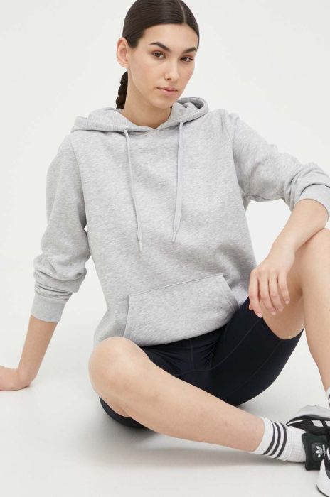 Кофта 4F жіноча колір сірий з капюшоном однотонна (3139718)