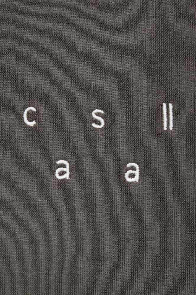 Кофта Casall жіноча колір сірий з капюшоном однотонна фото 5