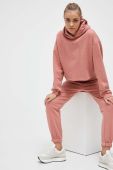 Кофта 4F жіноча колір рожевий з капюшоном однотонна (3244425)