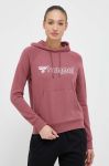 Кофта Hummel жіноча колір рожевий з капюшоном з принтом