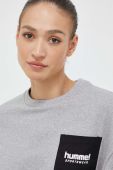 Кофта Hummel жіноча колір сірий з принтом