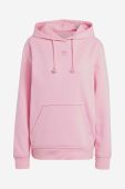 Бавовняна кофта adidas Originals жіноча колір рожевий з капюшоном однотонна IA6419-pink