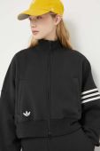 Кофта adidas Originals Neuclassics Tracktop жіноча колір чорний з аплікацією IB7317-black