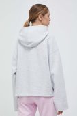 Кофта adidas Originals жіноча колір сірий з капюшоном меланж IC5246-LGREYH
