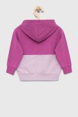 Дитяча кофта Fila колір фіолетовий з капюшоном з принтом (3022058)