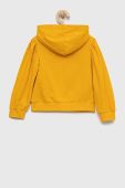 Дитяча кофта Tommy Hilfiger колір помаранчевий з капюшоном з аплікацією