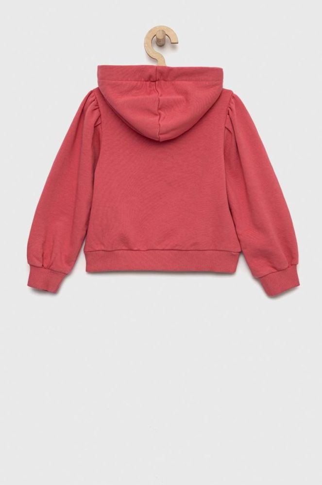 Дитяча кофта Tommy Hilfiger колір рожевий з капюшоном з аплікацією (2856261) фото 2