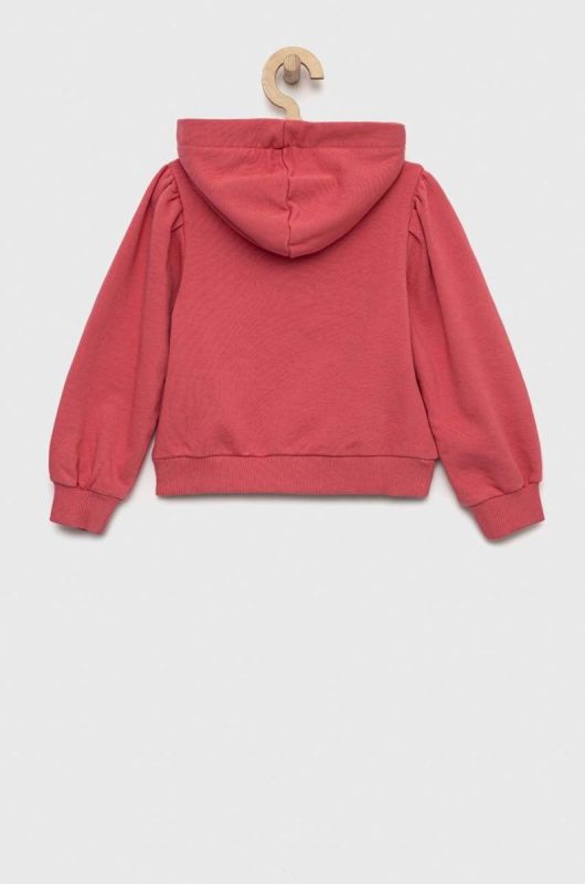 Дитяча кофта Tommy Hilfiger колір рожевий з капюшоном з аплікацією (2856261) фото 2