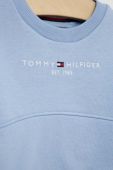 Дитяча кофта Tommy Hilfiger меланж колір блакитний