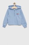Дитяча кофта Tommy Hilfiger з капюшоном з аплікацією колір блакитний (2964485)