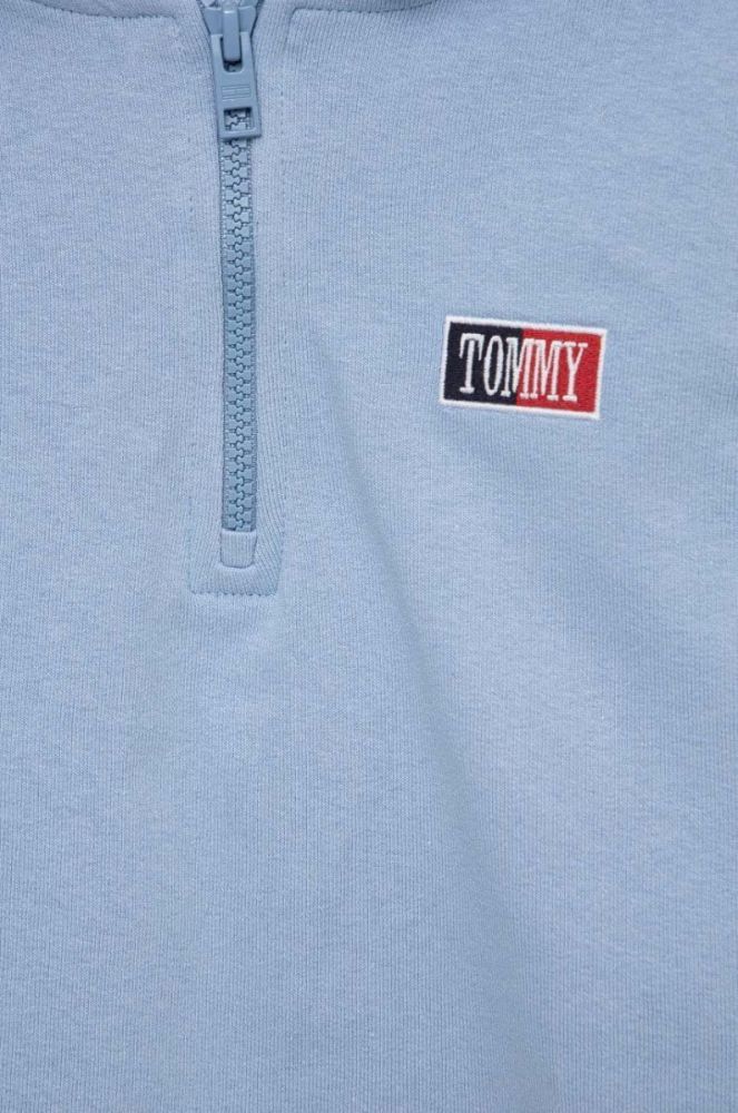 Дитяча кофта Tommy Hilfiger з капюшоном з аплікацією колір блакитний (2964485) фото 3