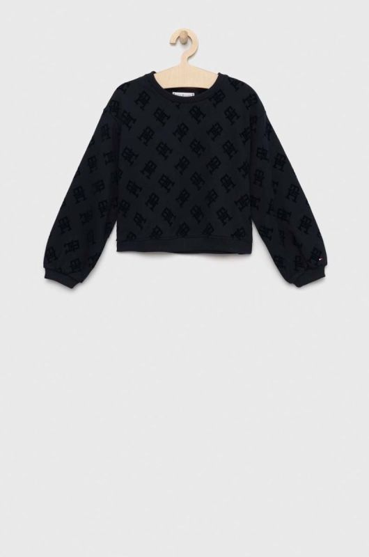 Дитяча бавовняна кофта Tommy Hilfiger колір синій