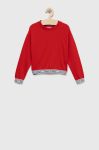 Дитяча кофта Tommy Hilfiger колір червоний однотонна