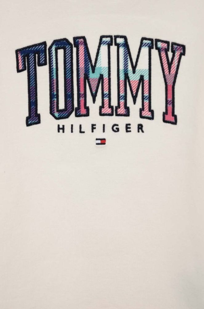 Дитяча кофта Tommy Hilfiger колір бежевий з аплікацією (3077057) фото 2