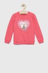 Дитяча кофта Guess колір рожевий з аплікацією (2885149)