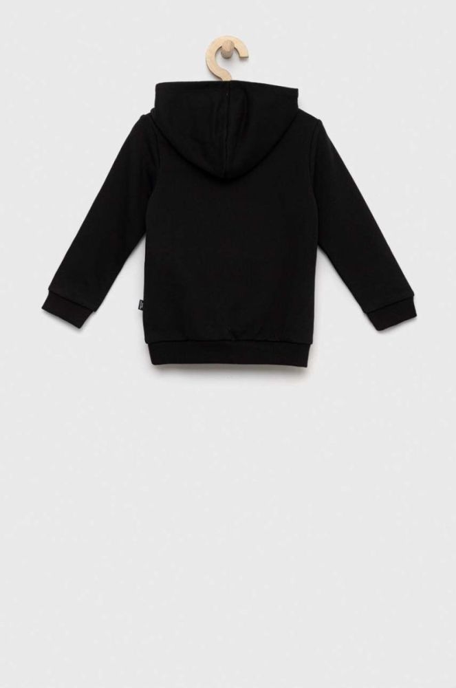 Дитяча кофта Puma ESS Logo Hoodie TR G колір чорний з капюшоном з принтом фото 2