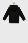 Дитяча кофта Puma ESS Logo Hoodie TR G колір чорний з капюшоном з принтом