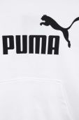 Дитяча кофта Puma ESS Logo Hoodie TR G колір білий з капюшоном з принтом
