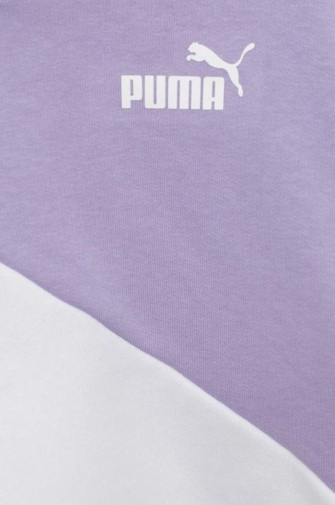 Дитяча кофта Puma PUMA POWER Cat Hoodie TR G колір фіолетовий з капюшоном візерунок (3097200) фото 3