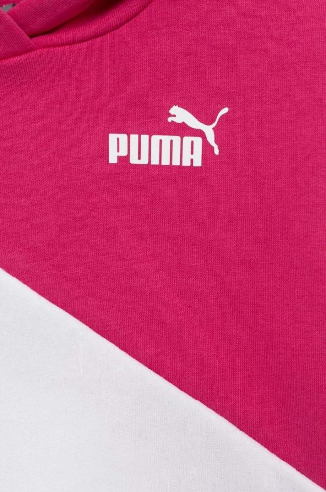 Дитяча кофта Puma PUMA POWER Cat Hoodie TR G колір фіолетовий з капюшоном візерунок (3097127) фото 3