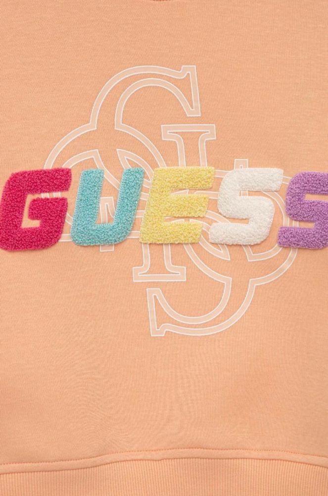 Дитяча кофта Guess колір помаранчевий з аплікацією (3003533) фото 3