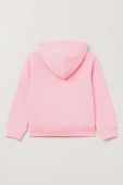 Дитяча бавовняна кофта OVS колір рожевий з капюшоном однотонна (3043139)