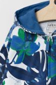 Дитяча бавовняна кофта Guess з капюшоном візерунок колір блакитний (3135769) Дитяча бавовняна кофта Guess з капюшоном візерунок колір блакитний (3135769)