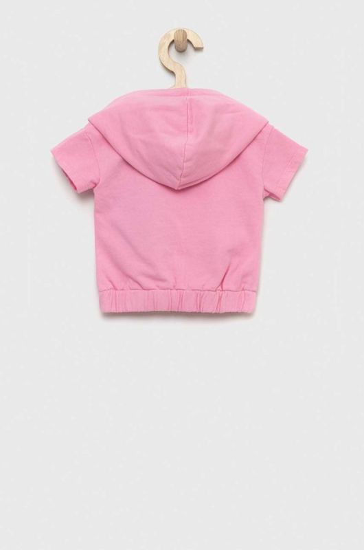Дитяча бавовняна футболка Guess колір рожевий (3018277) фото 2