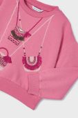 Дитяча кофта Mayoral колір рожевий з аплікацією (2939330)