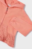 Дитяча кофта Mayoral колір помаранчевий з капюшоном однотонна (2939429)
