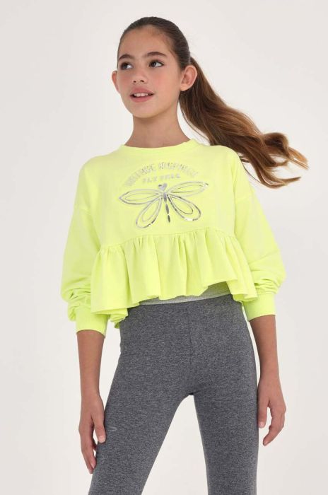 Дитяча кофта Mayoral колір зелений з принтом (2983460)