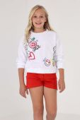 Дитяча кофта Mayoral колір білий візерунок (2939435)