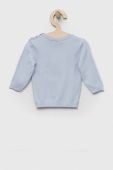 Бавовняний светр для немовлят United Colors of Benetton колір блакитний